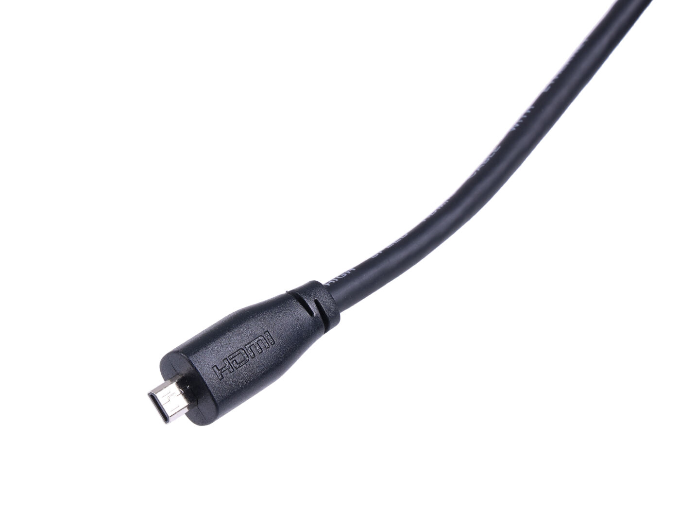 Official Raspberry Pi Micro-HDMI To Standard-Male Cable, 2Mtr Black - Image 3