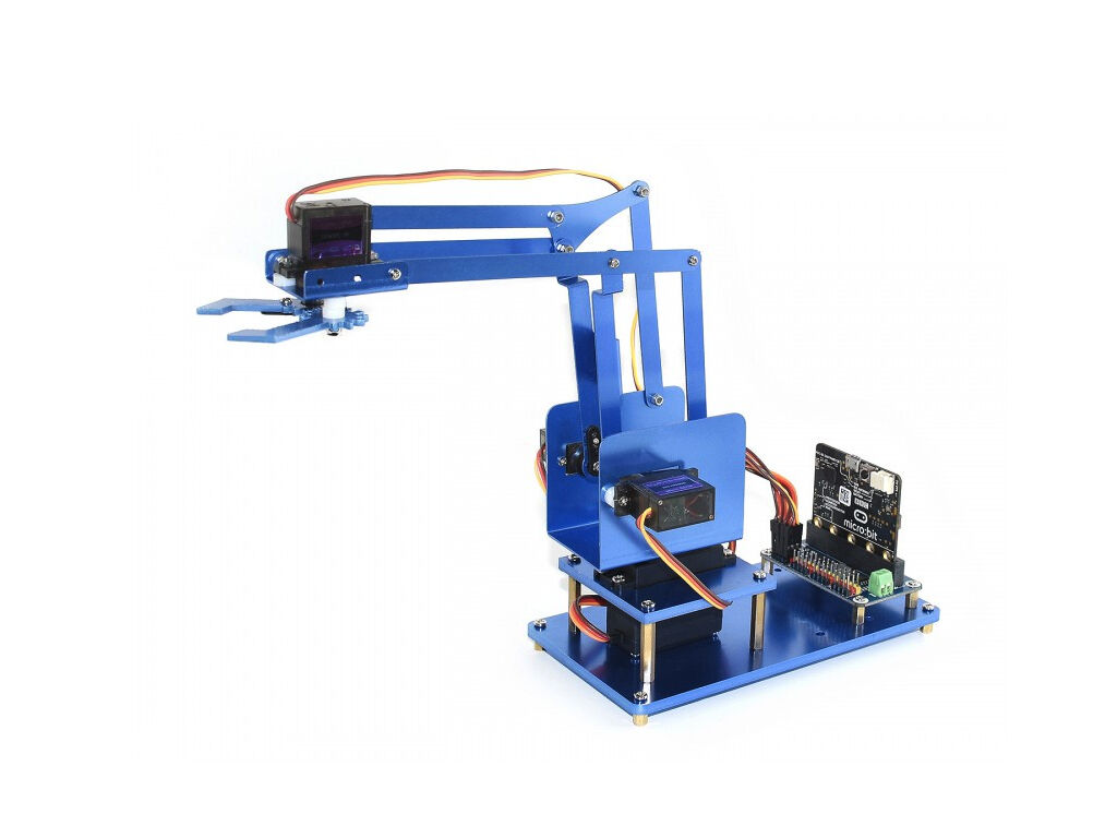 Waveshare 4-DOF Metal Robot Arm Kit for micro:bit, Bluetooth version - Image 4