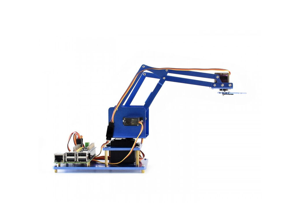 Waveshare 4-DOF Metal Robot Arm Kit for Raspberry Pi, Bluetooth+WiFi version - Image 4