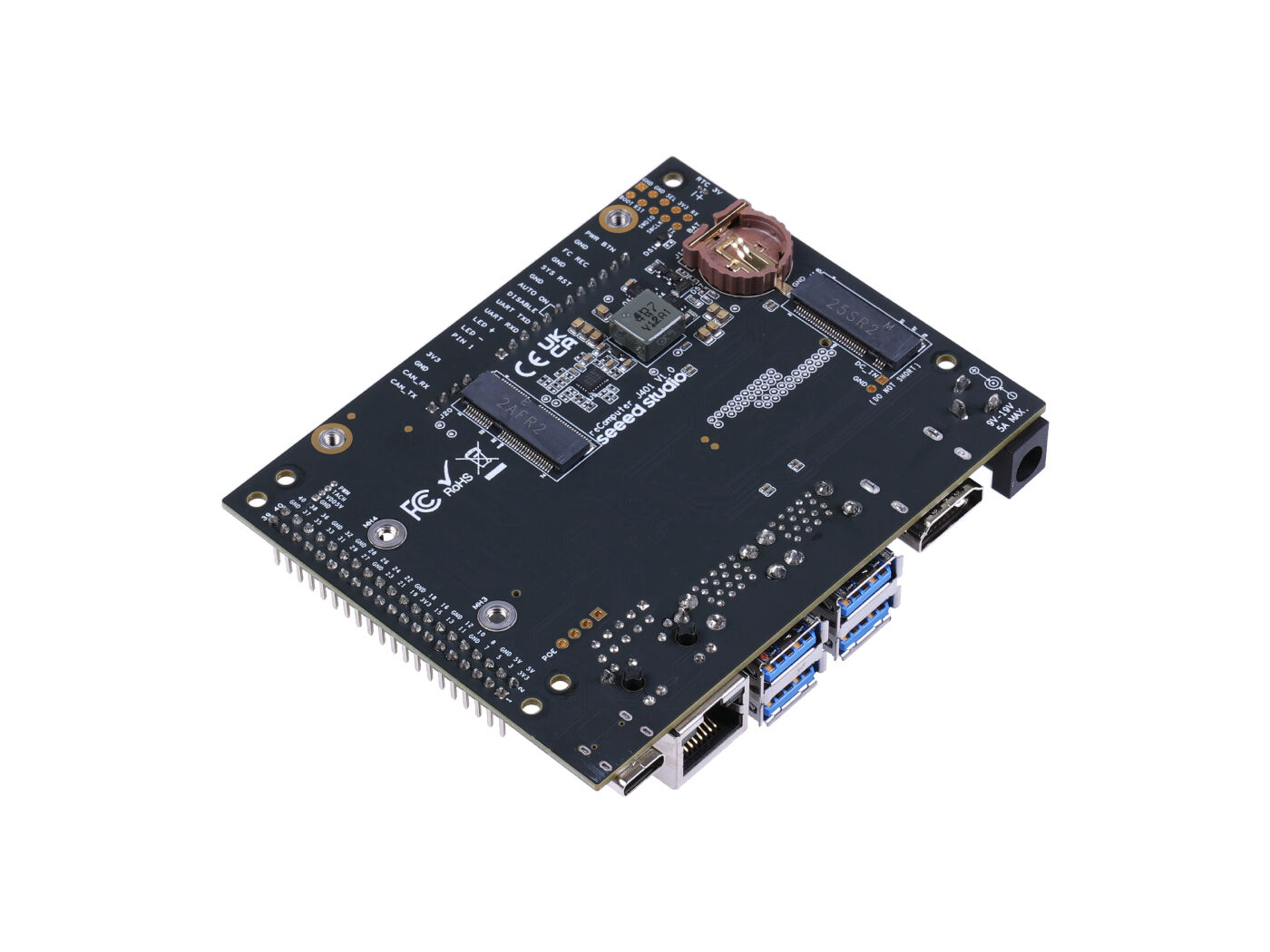 reComputer J401 - Open-source carrier board for Jetson Orin Nano/Orin NX (without power adapter) - Image 5