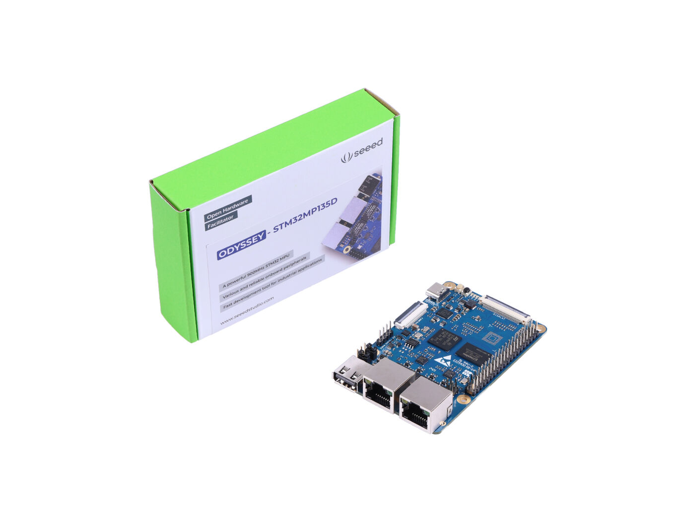 ODYSSEY- STM32MP135D, Cortex-A7 STM32, Yocto/Buildroot OS, WoL ile Ethernet portları, USB Type-A, CSI, LCD, 4Gb DRAM, TF kart yuvası, PoE - Görsel 5