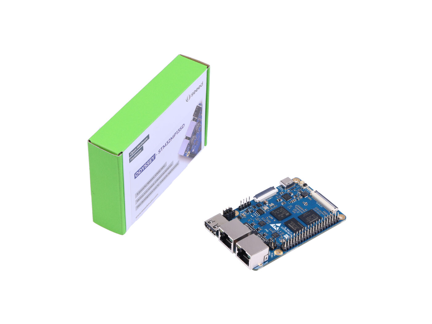 ODYSSEY- STM32MP135D eMMC ile, Cortex-A7 STM32, Yocto/Buildroot OS, WoL destekli Ethernet portları, USB Type-A, CSI, LCD, 4Gb DRAM, TF kart yuvası, PoE - Görsel 5