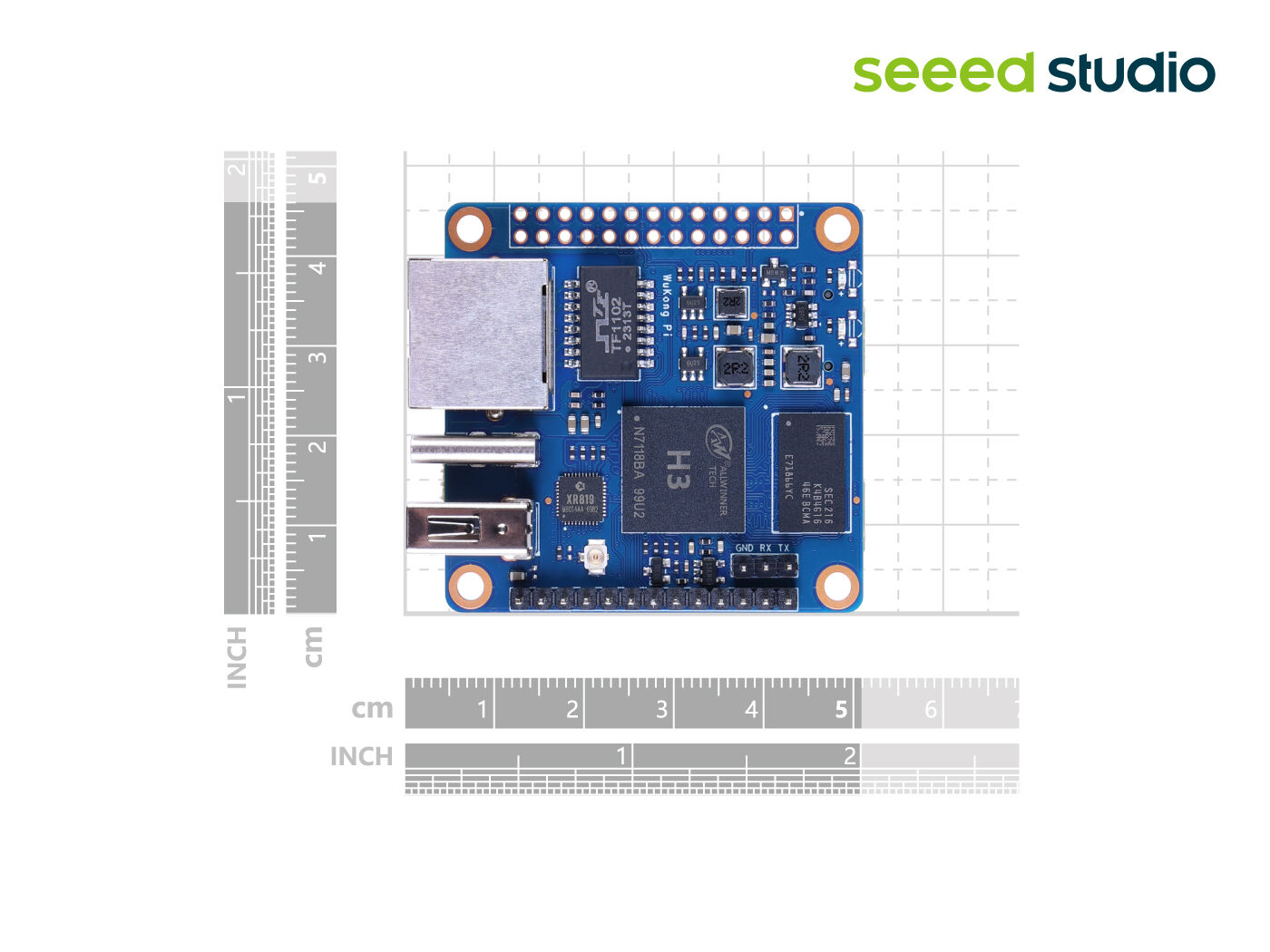 WuKong Board H3 Zero - quad-core Cortex-A7 CPU and Mali400MP2 GPU and USB OTG, WIFI and Ethernet, 26 GPIO pins, Android, Ubuntu supported, compact size - Image 5