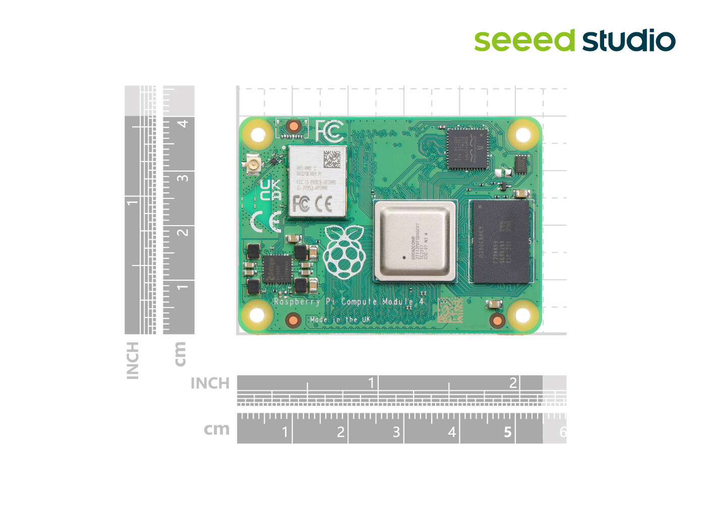 Raspberry Pi Compute Module CM4104000 - 4GB RAM, 2.4/5.0GHz Wi-Fi & Bluetooth 5.0 (CM4104000) - Image 5