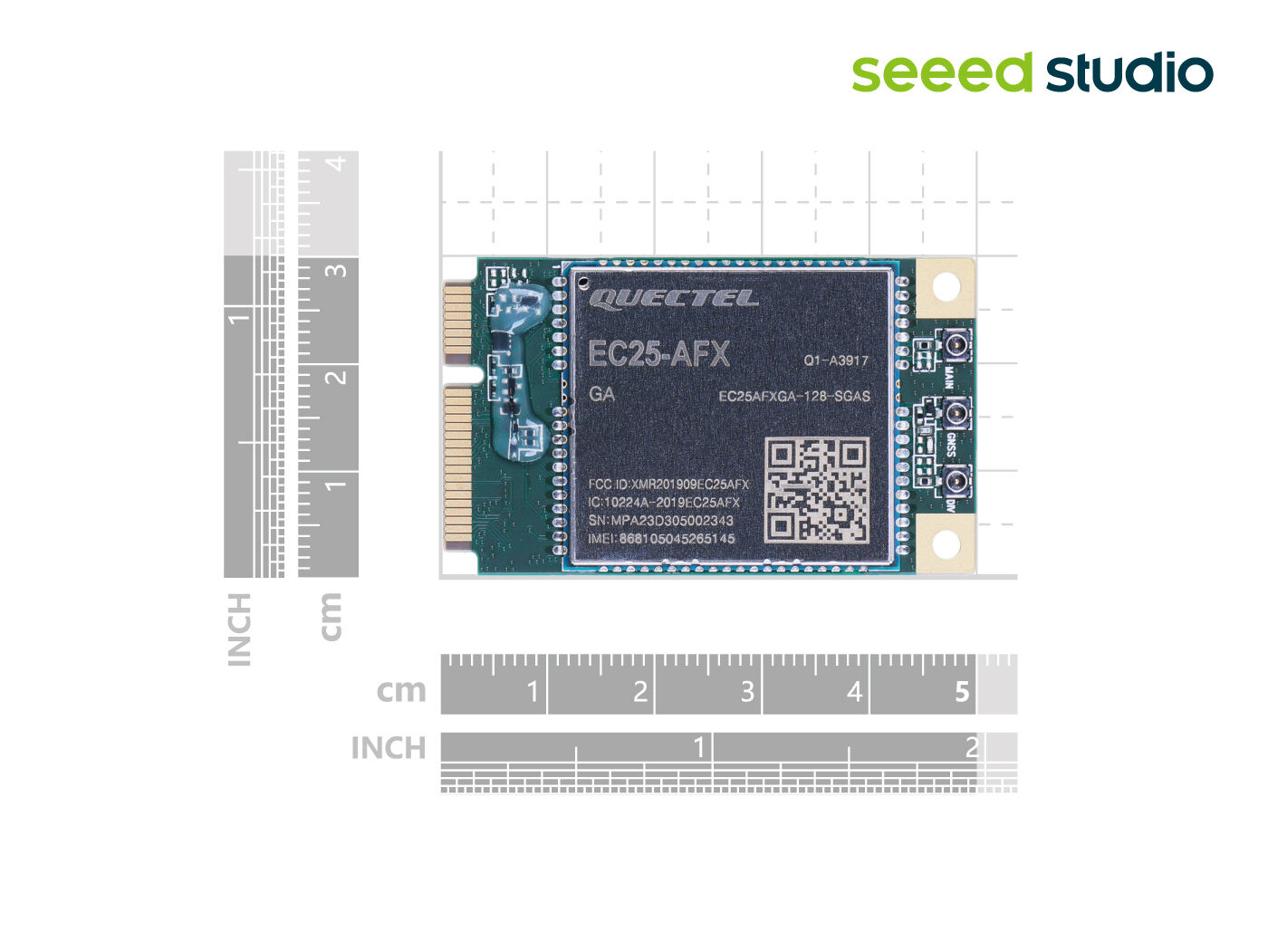 LTE Cat 4 EC25-AFXGA-mini-PCIe - 2G/3G/4G communication, built-in multiple GNSS, North American operators - Image 5