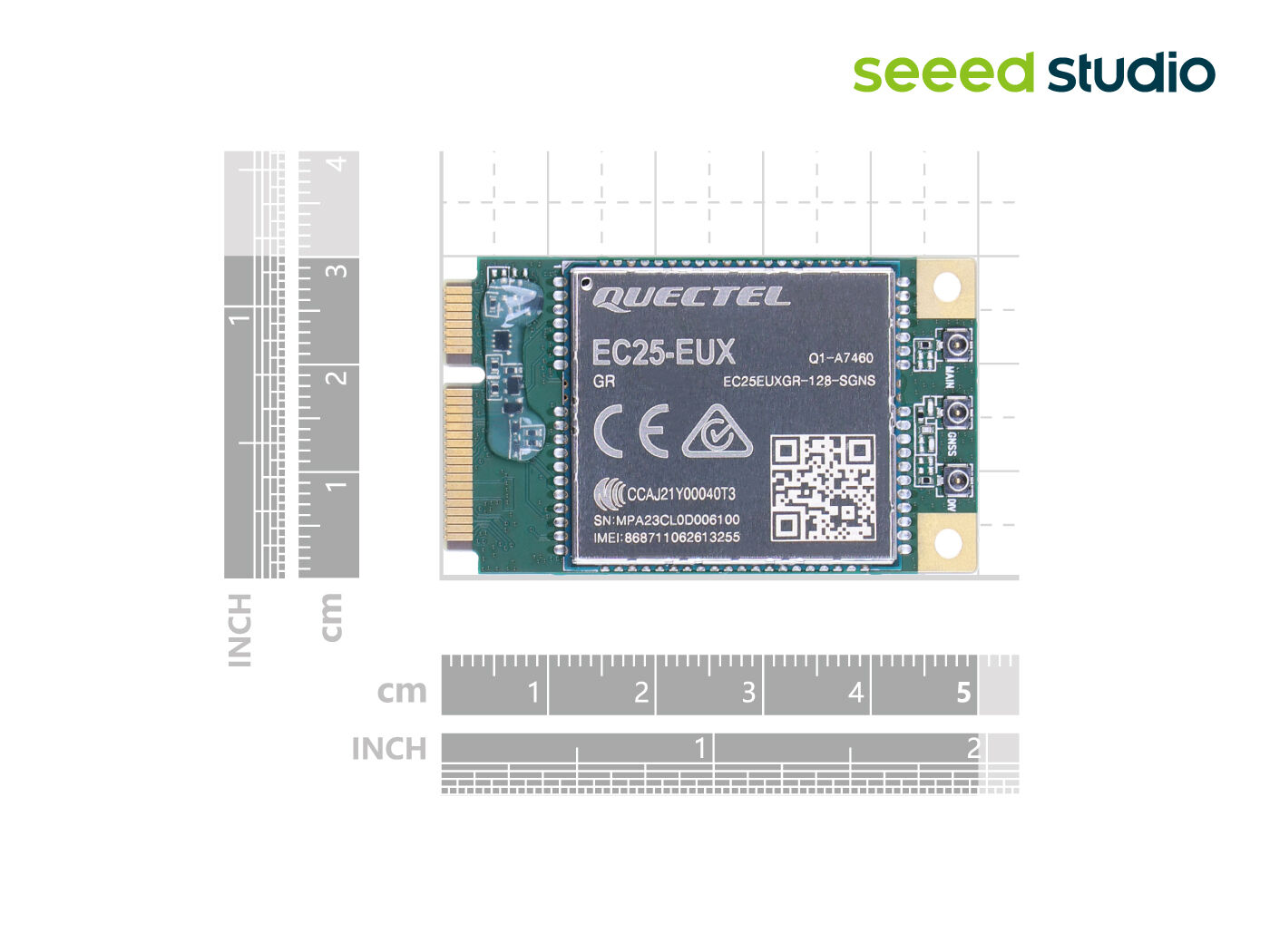 LTE Cat 4 EC25-EUX-mini-PCIe - 2G/3G/4G communication, built-in multiple GNSS, EMEA and Thai operators supported - Image 5