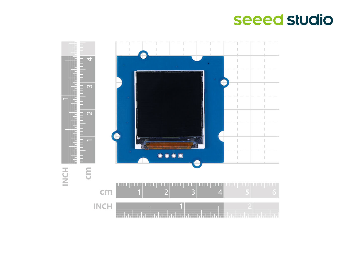 Grove -1.22 Inch IPS Display - 240x240 resolution, IPS(SCK and SDA), full-view angle, 65 colors show up, -20 to 70 degrees - Image 5