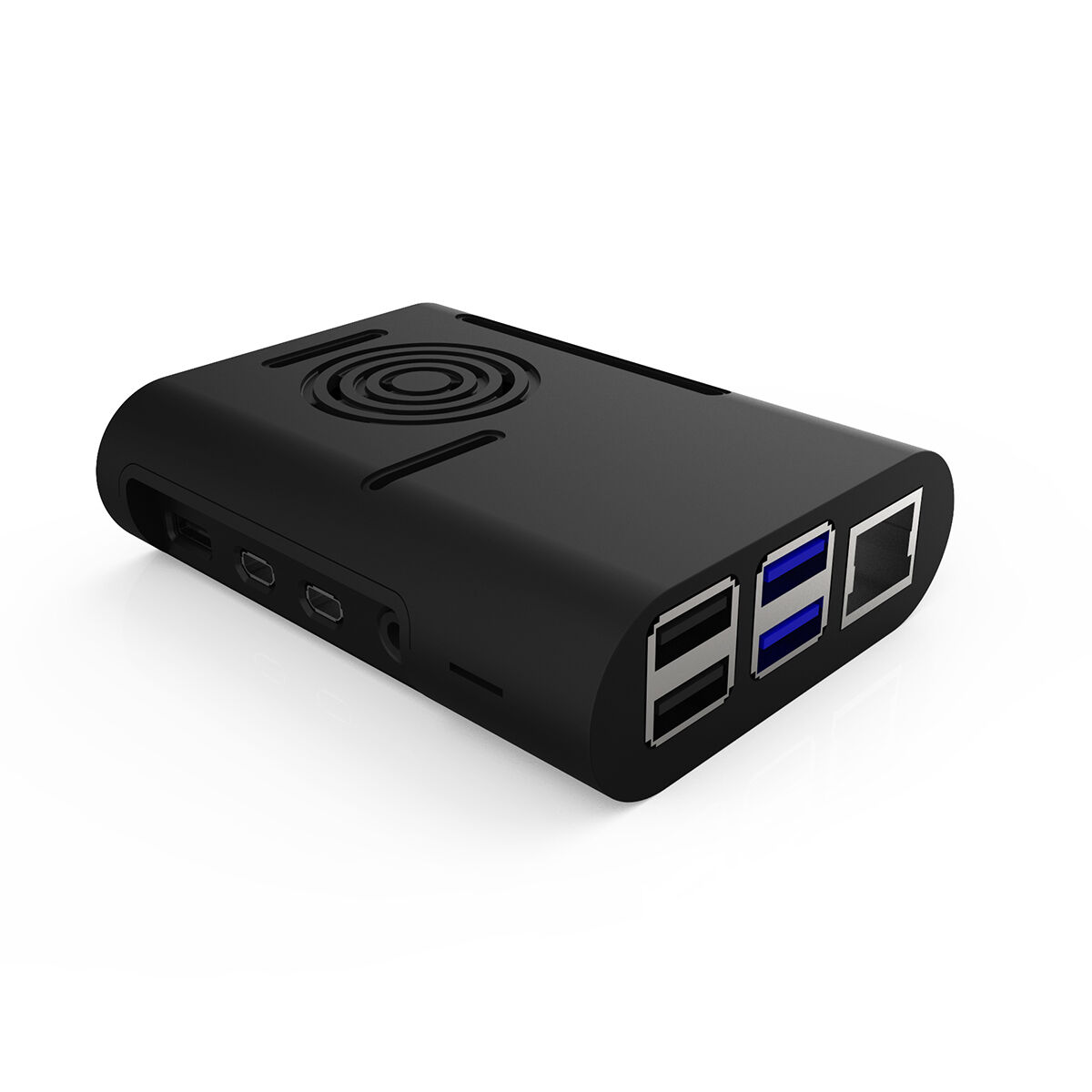 ABS Enclosure Black Case for Raspberry Pi 4 B - Image 3