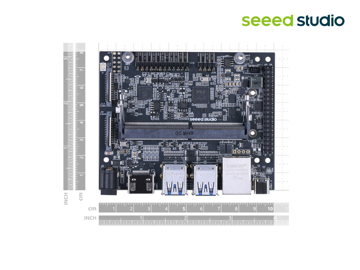 reComputer J401 - Open-source carrier board for Jetson Orin Nano/Orin NX (without power adapter) - Image 7