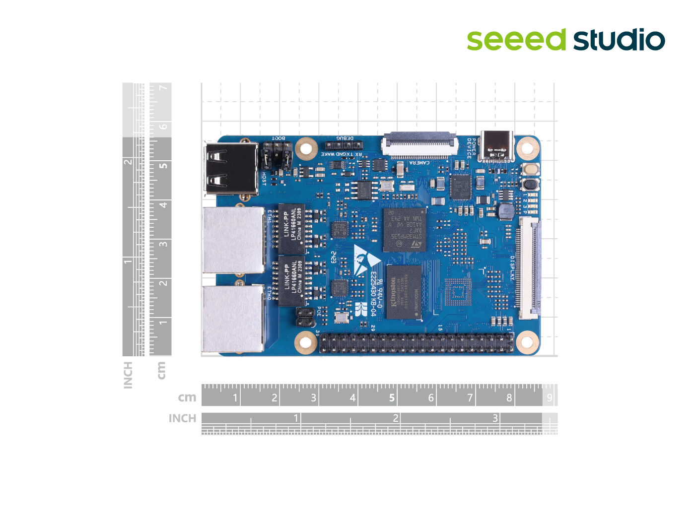 ODYSSEY- STM32MP135D, Cortex-A7 STM32, Yocto/Buildroot OS, WoL ile Ethernet portları, USB Type-A, CSI, LCD, 4Gb DRAM, TF kart yuvası, PoE - Görsel 6