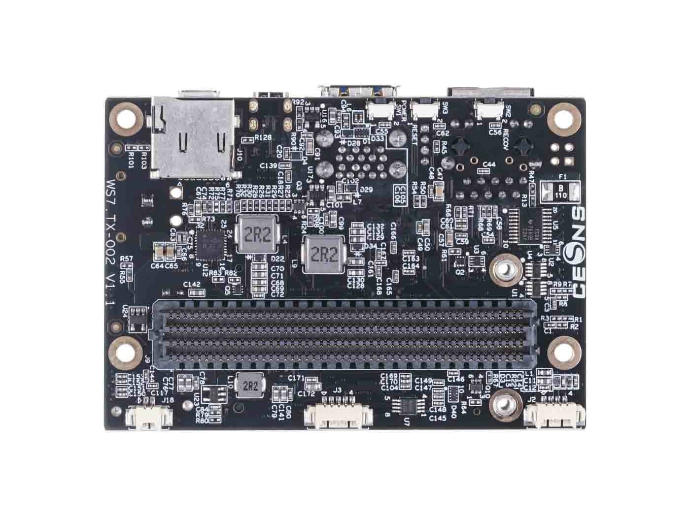 EX2-TX2 Carrier Board for JetsonTX series with compact size and rich ports (SIM card, SATA, mPCLe ,etc.) - Image 4