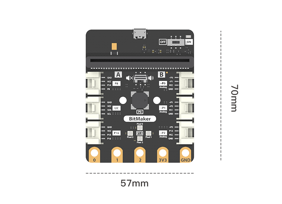 BitMaker - Grove Expansion Board for Micro:bit (6 Grove ports) - Image 6