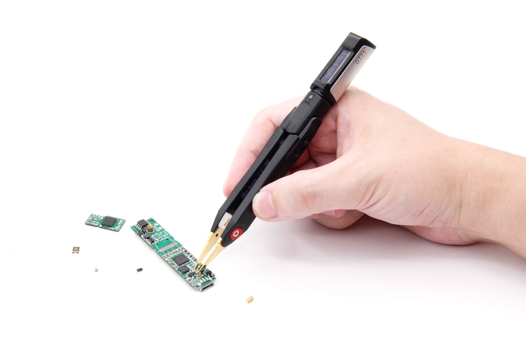DT71 Mini Digital Tweezers - LCR/ ESR Meter, Multimeter, SMD Tester with Built-in Micro Signal Generator - Image 9