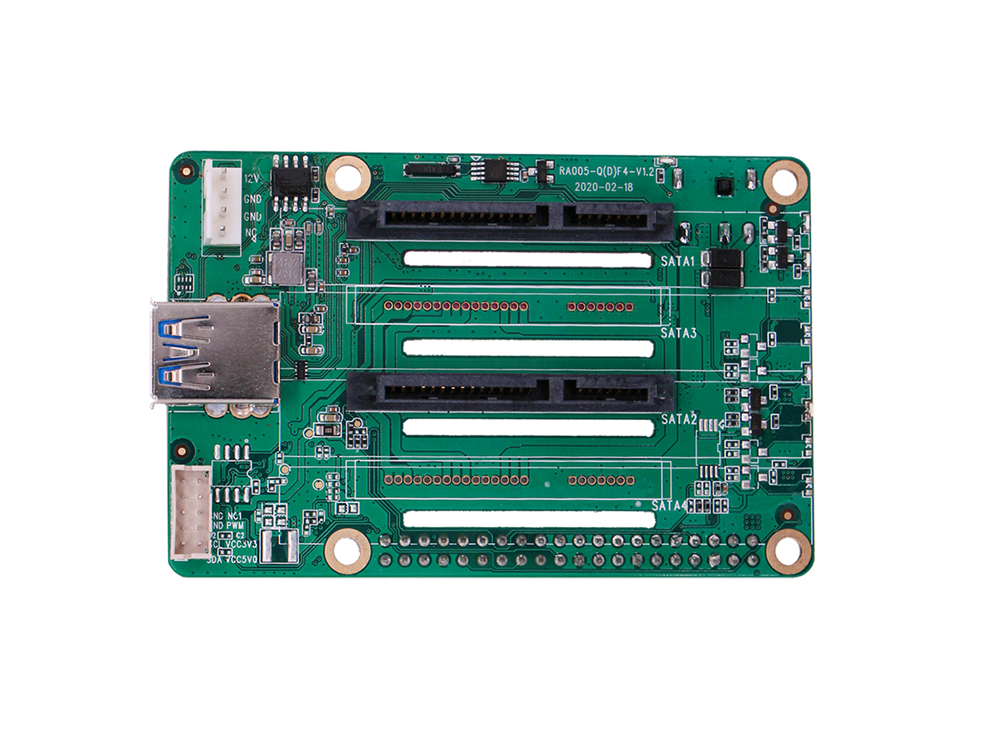 Dual SATA HAT for Raspberry Pi 4 - Image 2