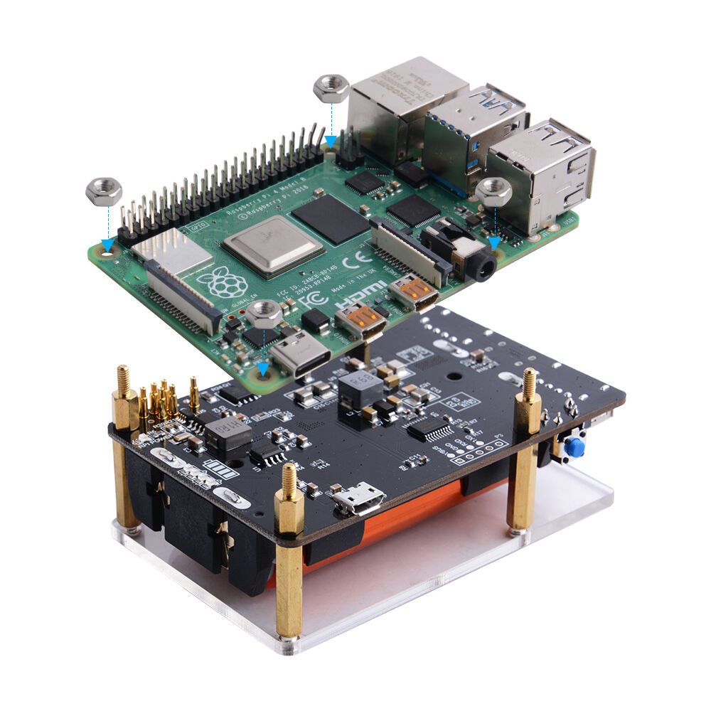 UPS (With RTC & Coulometer) for Raspberry Pi 4B/3B+/3B - Image 3