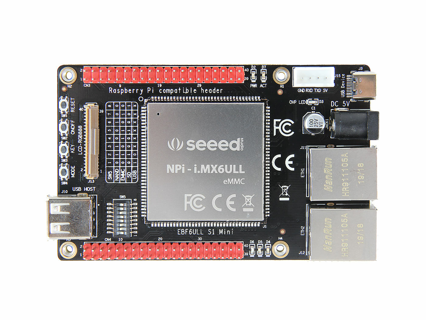NPi i.MX6ULL Dev Board - Linux SBC - eMMC Version - Image 2