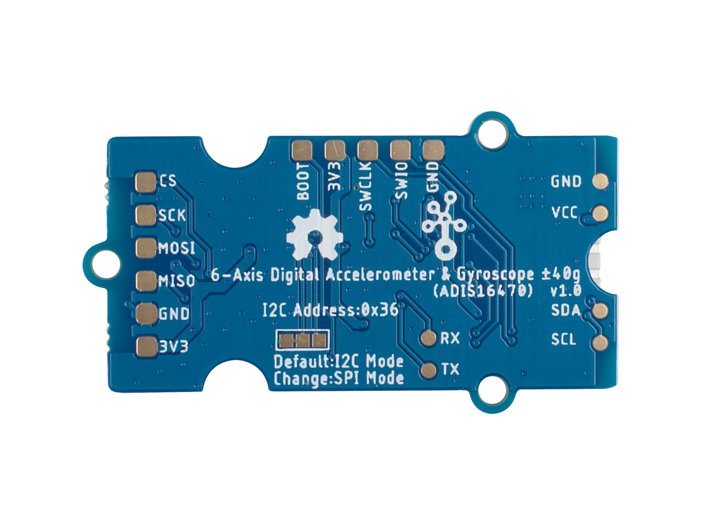 Grove - 6-Axis Digital Accelerometer&Gyroscope ±40g (ADIS16470) - Image 3