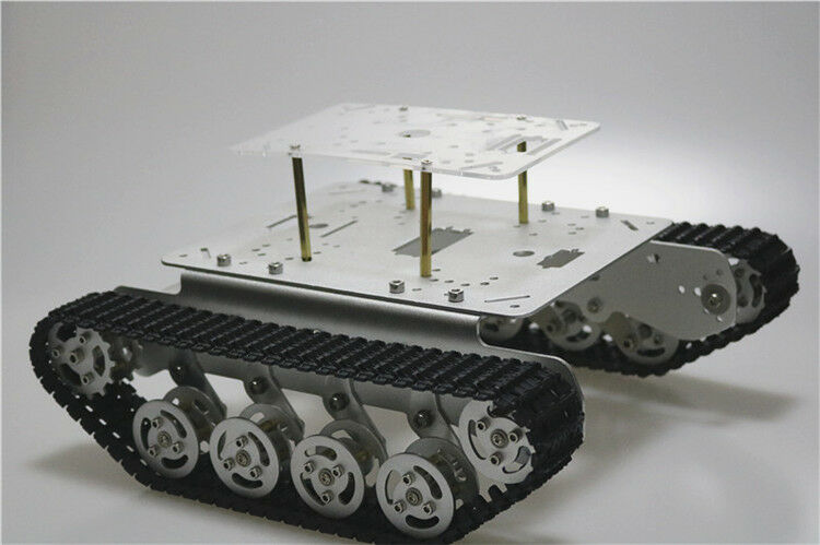 TS100 Shock Absorber Tank Chassis with Track and DC Geared Motors Kit - Image 2