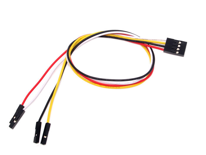4 pin to 4 separated  pins female jumper wire-300mm (5 PCs pack)