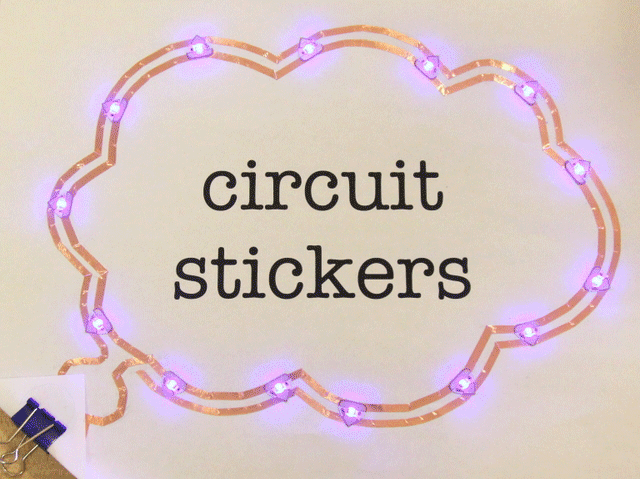 Circuit Sticker Starter Kit with English Sketchbook - Peel-and-stick Electronics for Crafting Circuits