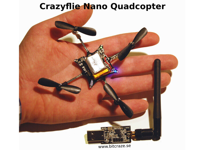 Crazyflie Nano Quadcopter Kit  6-DOF with Crazyradio (BC-CFK-01-B)