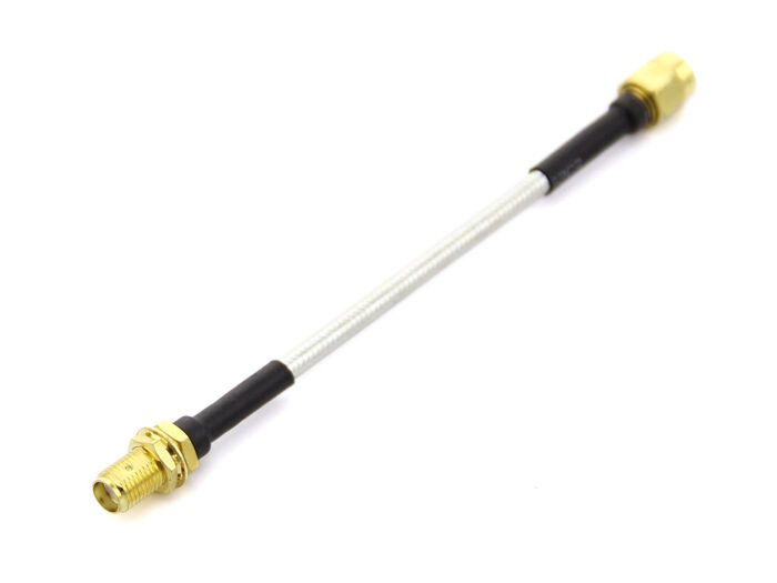 SMA M&F 6GHz Semi-Flexible cable RG402 - 10cm