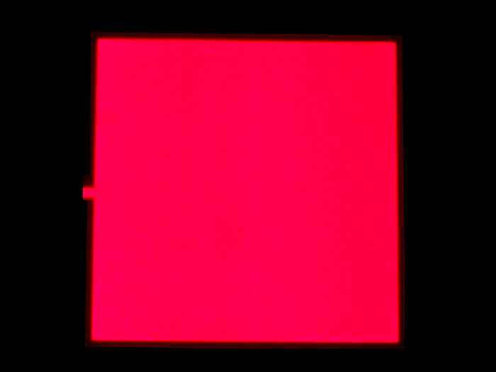 EL Panel - Red 10cm x 10cm