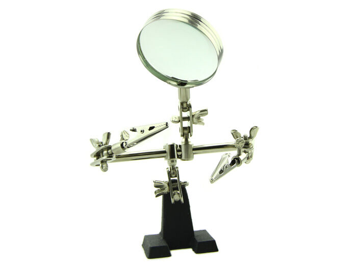 Third-hand Tool With Magnifying Glass