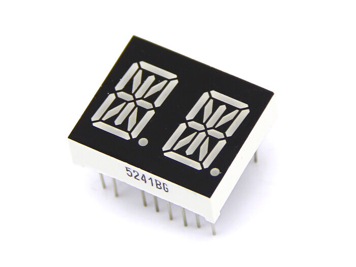 Dual Alphanumeric 14 Segment LED - Red 0.54" - Image 2