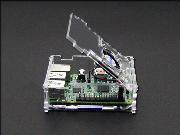 Acrylic Enclosure with CPU Fan for Raspberry Pi 3B &3B+ - Image 2