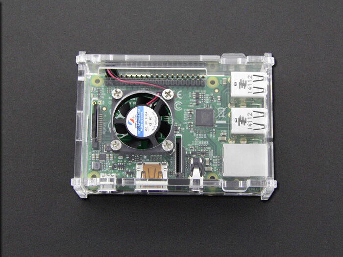 Acrylic Enclosure with CPU Fan for Raspberry Pi 3B &3B+ - Image 3