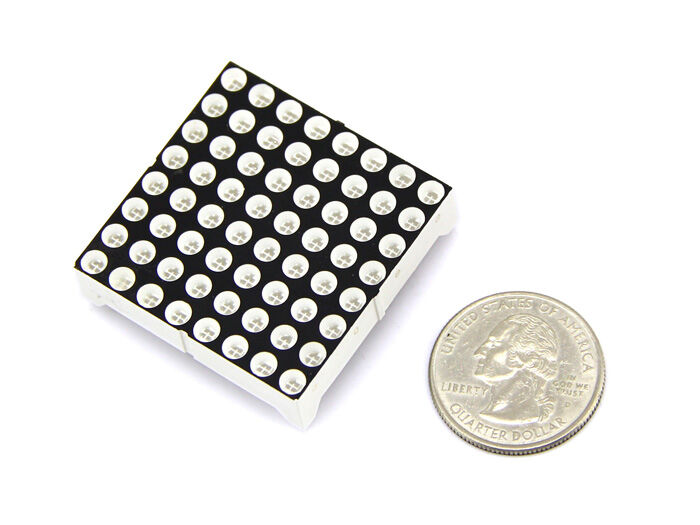 38mm 8x8 square matrix LED - Green Common Anode - Image 3
