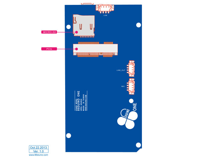 86Duino One - an embedded platform based on Vortex86EX SoC - Image 6