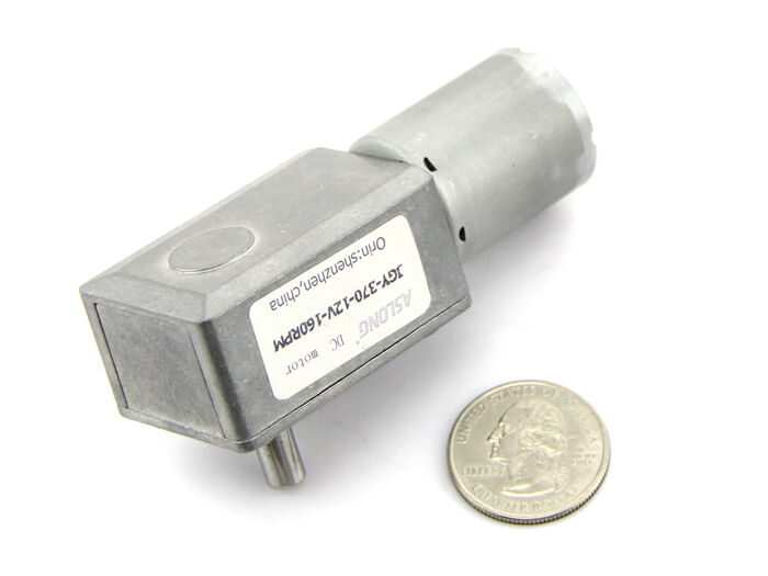 ASLONG JGY-370 12V DC Worm Gear Motor - Image 3