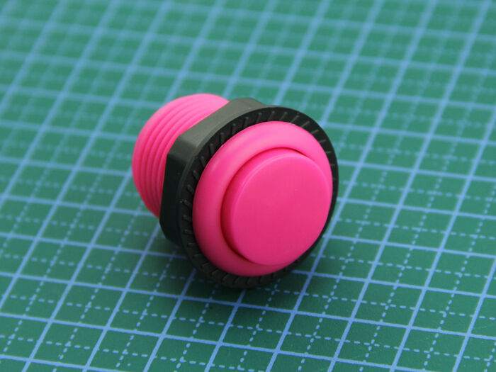 27.5mm Arcade Game Push Button - Pink - Image 2