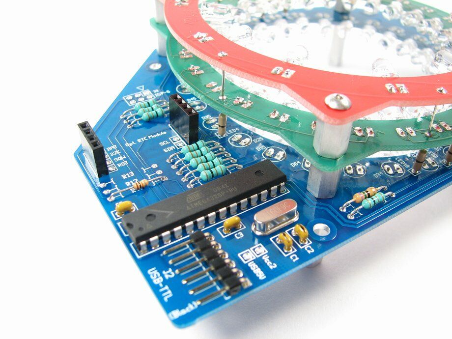 Bulbdial Clock Kit - LED desk&mantle shadow clock soldering kit - Image 2