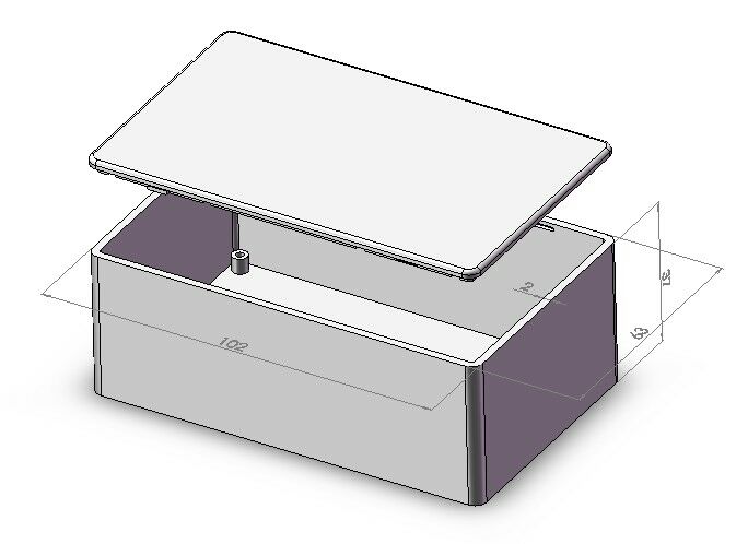 General Plastic Case 39x63x102 mm - Image 3