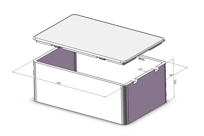 General Plastic Case 28x44x70 mm - Image 3