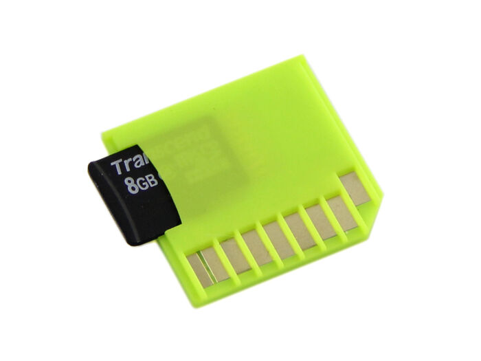 Micro SD Card Adapter for Raspberry & Macbooks - Green - Image 2