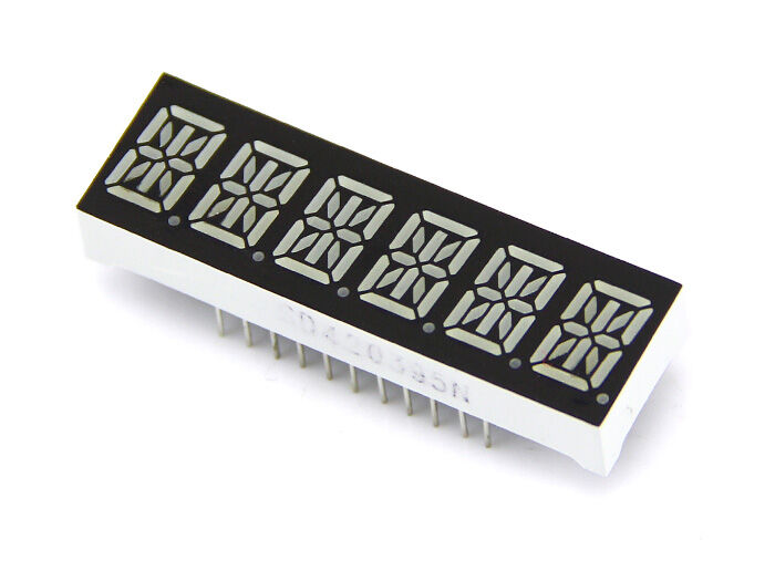 Six Alphanumeric 14 Segment LED - Red - Image 2