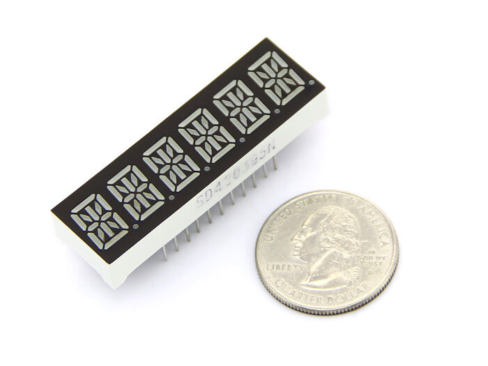 Six Alphanumeric 14 Segment LED - Red - Image 3
