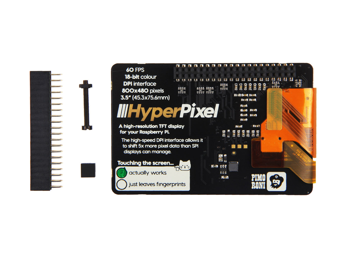 Pimoroni HyperPixel - 3.5" Hi-Res Display for Raspberry PI - Image 3