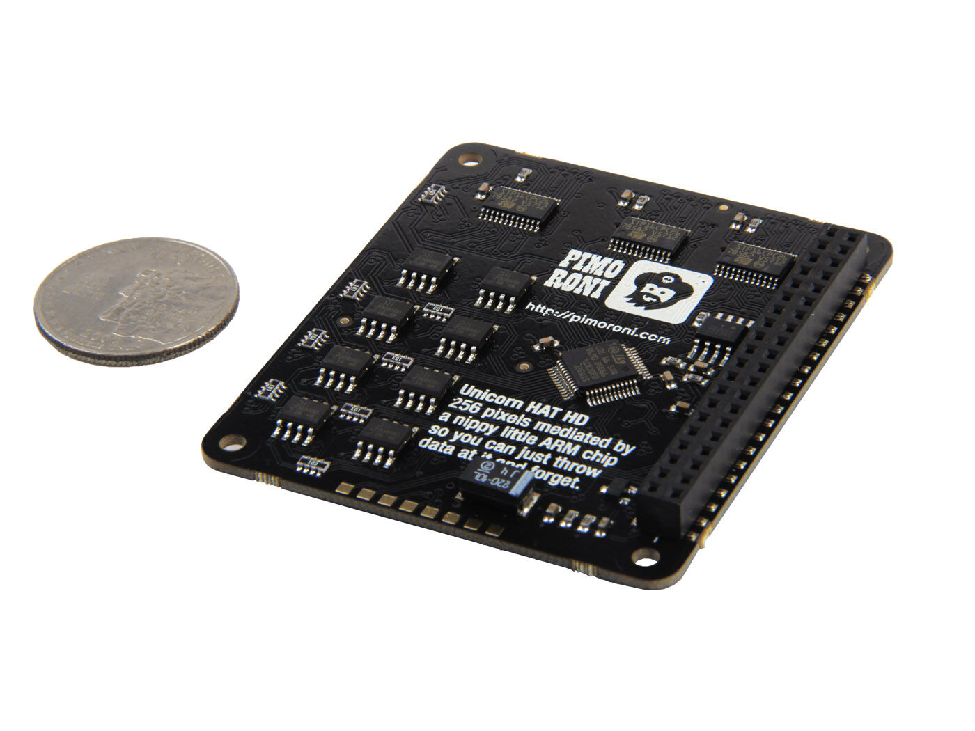 Pimoroni Unicorn HAT HD - 256 RGB LED pixels in a 16x16 matrix - Image 3
