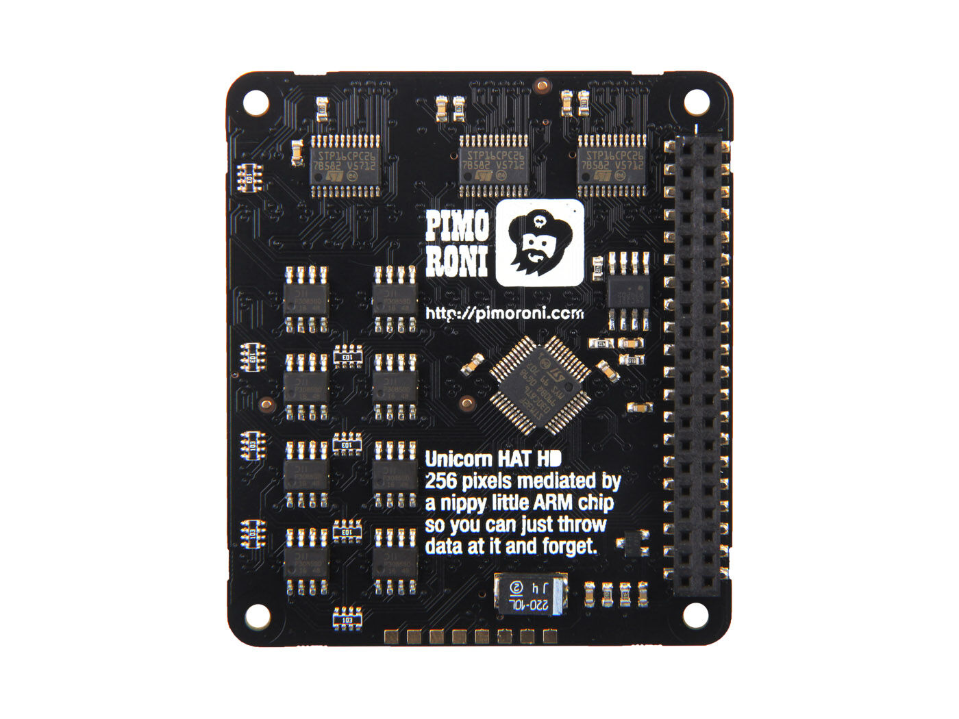 Pimoroni Unicorn HAT HD - 256 RGB LED pixels in a 16x16 matrix - Image 5