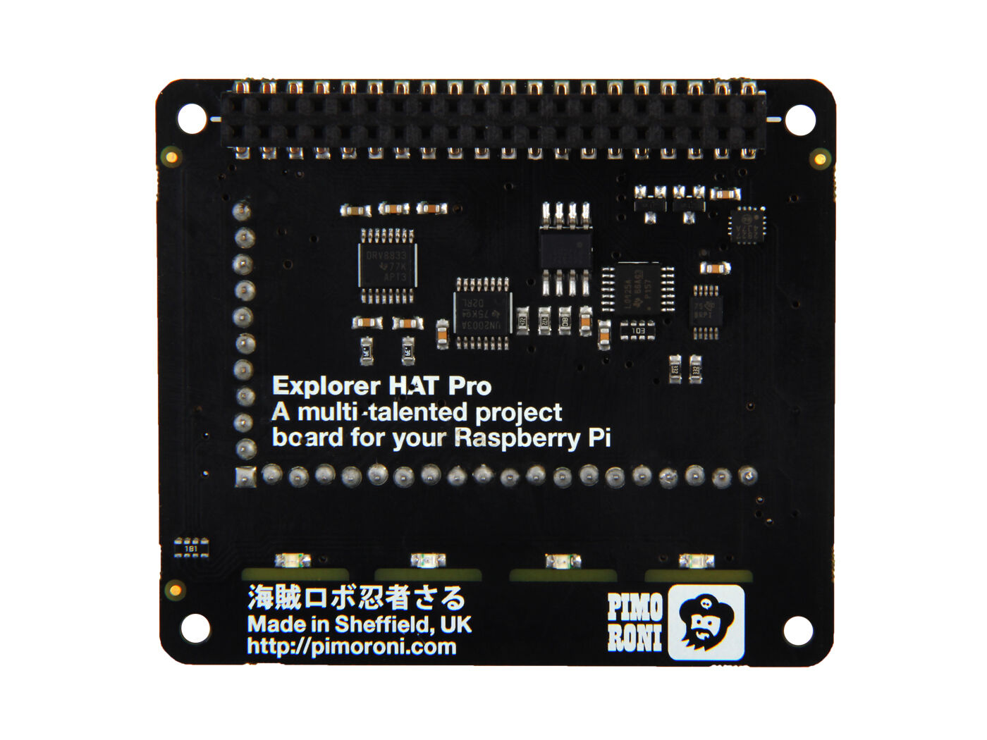 Pimoroni Explorer HAT Pro: I/O,Touch Pads,LED,motor driver,mini breadboard... for robots & experiments - Image 6