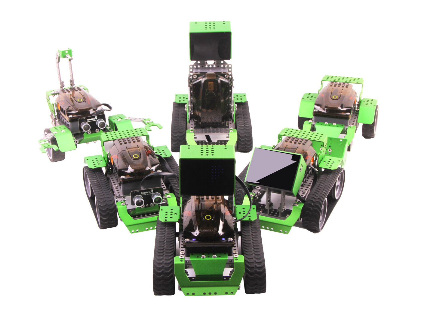 Robobloq Qoopers 6-in-1 Transformable Robot Kit,Arduino Coding & Graphical Programming, STEM Toy, Lego Compatibility - Image 2
