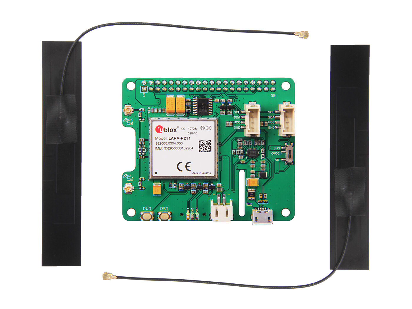 LTE Cat 1 Pi HAT (Europe) - Image 3