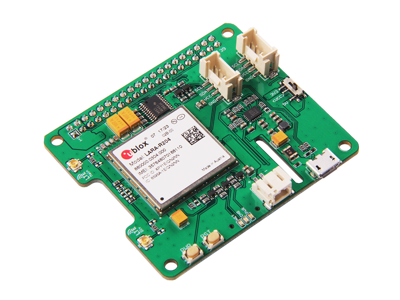 LTE Cat 1 Pi HAT (USA - VZW) - Image 2
