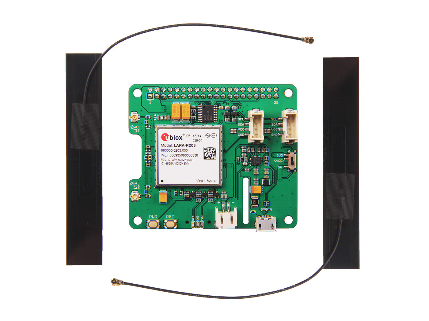 LTE Cat 1 Pi HAT (USA - AT&T) - Image 3