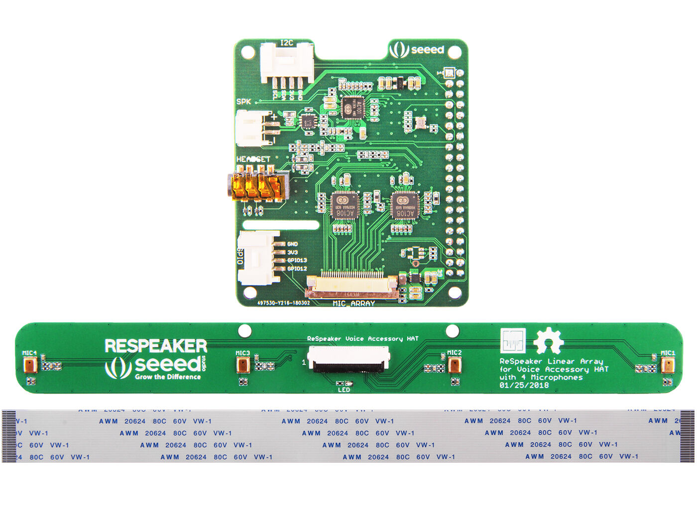 ReSpeaker 4-Mic Linear Array Kit for Raspberry Pi